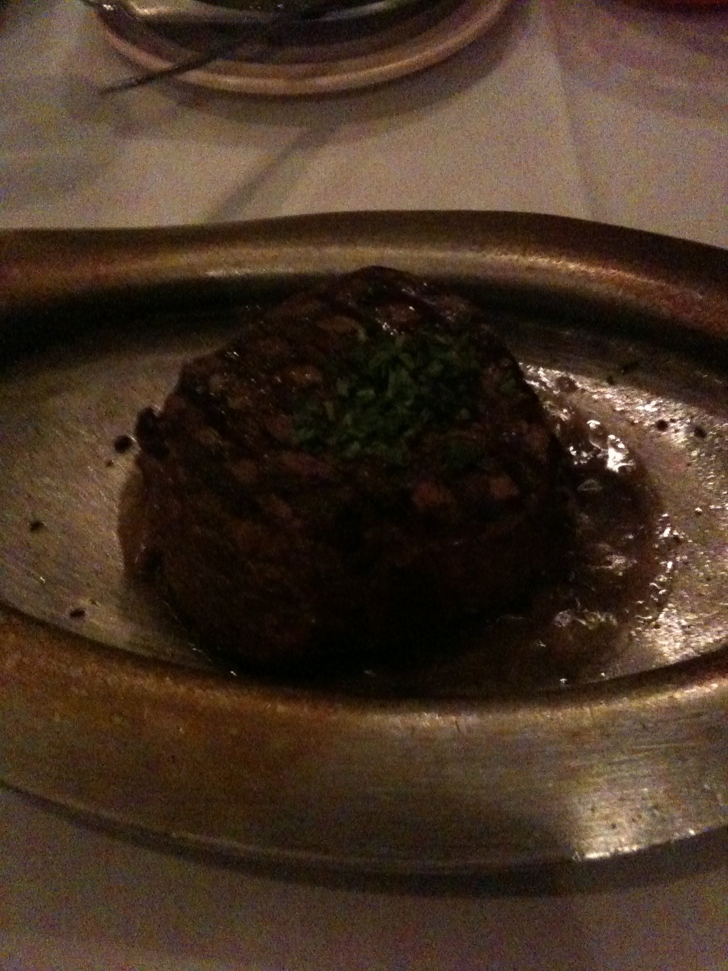 Chairman and Duff C eating steak the night before...